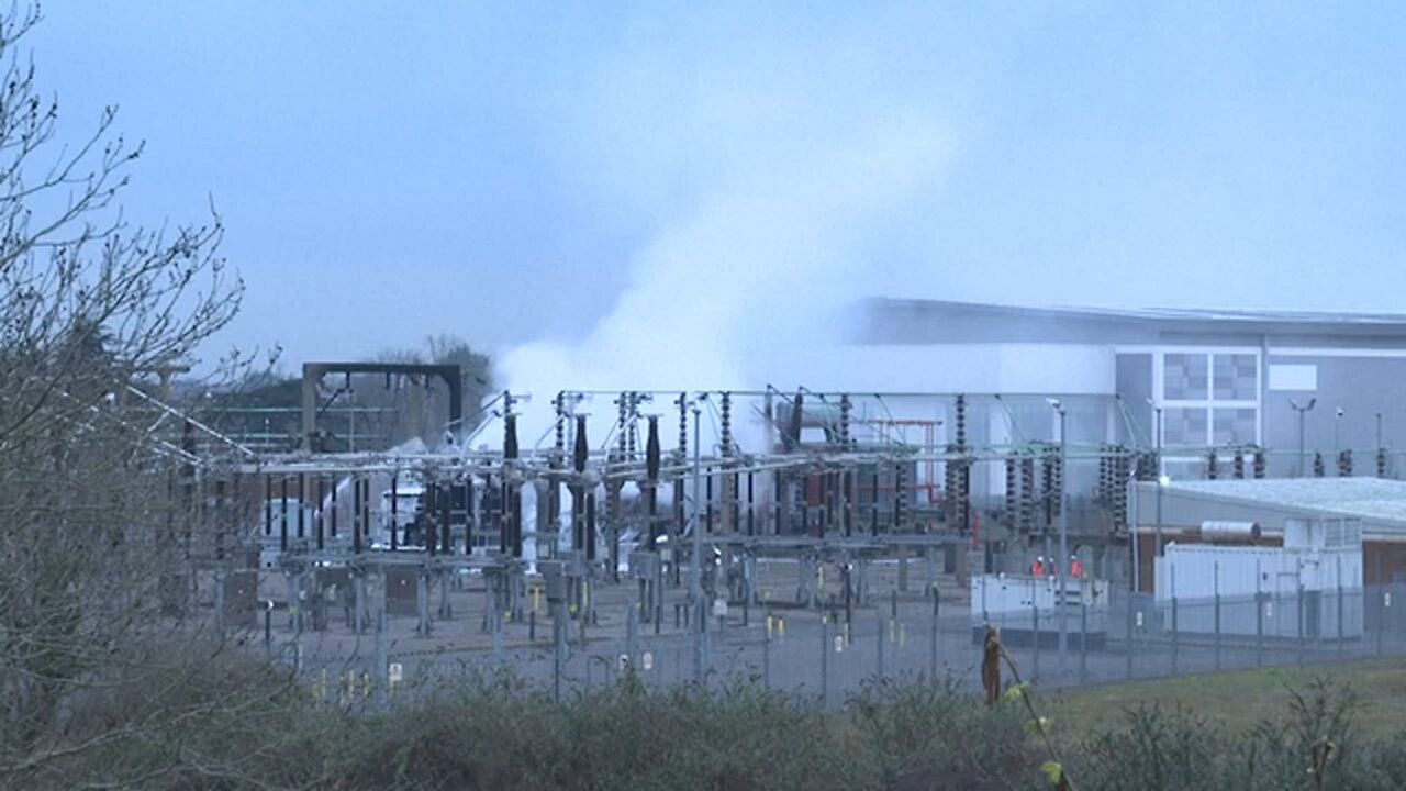 Firefighters douse substation in West London as fire causes Heathrow closure