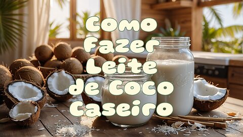 Como Fazer Leite de Coco Caseiro!