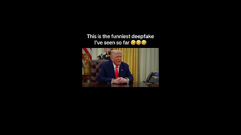 This is one of the funniest deepfakes I’ve seen in awhile. Take it as a joke.