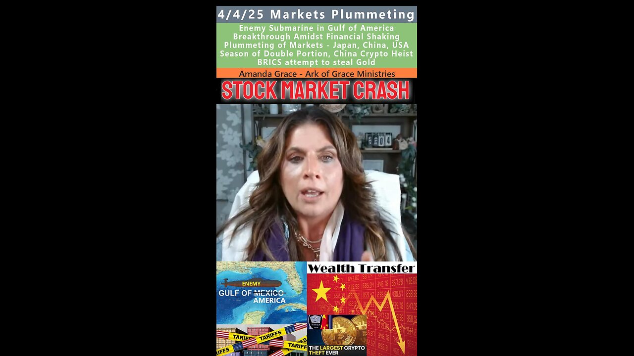 Financial Shaking, Markets Plummeting prophecy - Amanda Grace 4/4/25