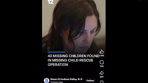 New York State recovers 43 missing children! ~ by News12 Hudson Valley