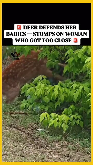 Deer attack on humans