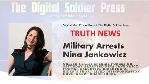 Military Arrests Nina Jankowicz - TRUTH NEWS