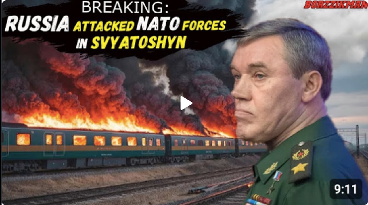 NATO Military Train with British Mercenaries and AIM-120 AMRAAM Missiles on BOARD was Blown To BITS