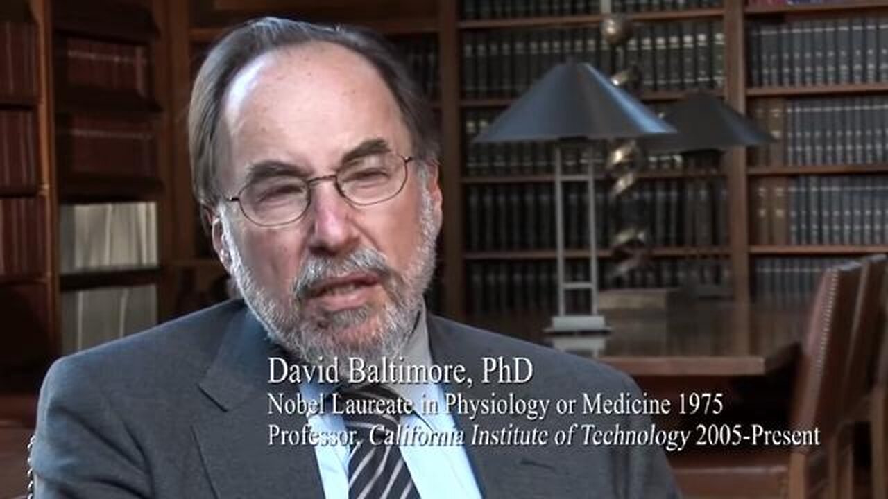 NOBEL LAUREATE DAVID BALTIMORE EXPLAINS VIRUS ISOLATION.