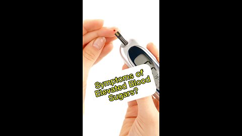 Early symptoms of poor blood sugar control