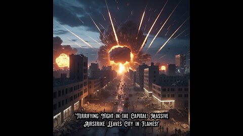 Terrifying Night in the Capital: Massive Airstrike Leaves City in Flames!"