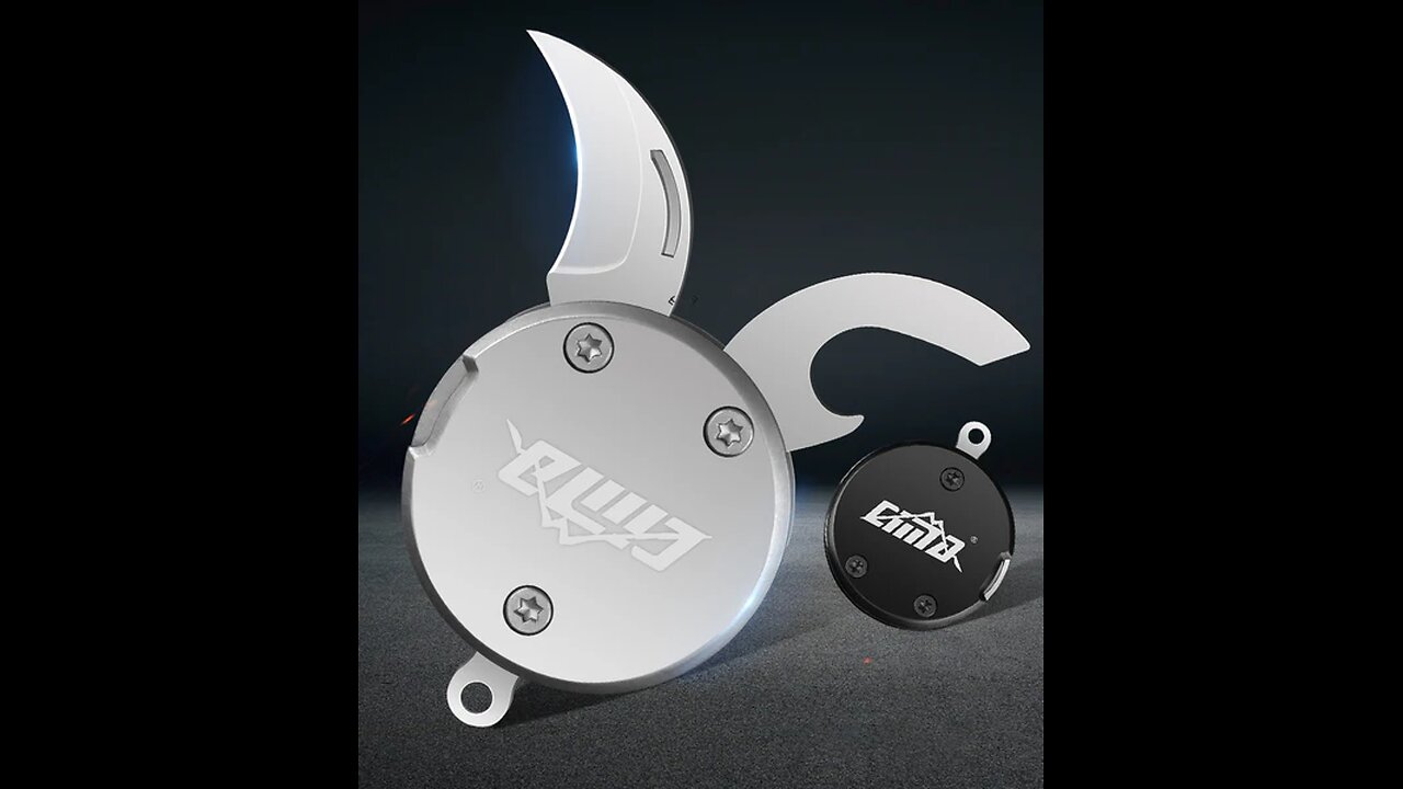 Coin-size EDC Multi-function Folding Portable Knife with High Quality Steel, CNC Processing