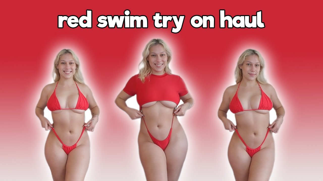 Red Swim Try On Haul & Review