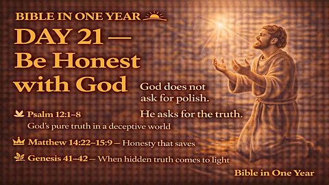 🌅 Day 21 — Be Honest & Truthful with God