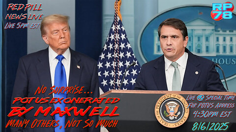 Maxwell Confirms Trump Was Not One of Them on Red Pill News Live