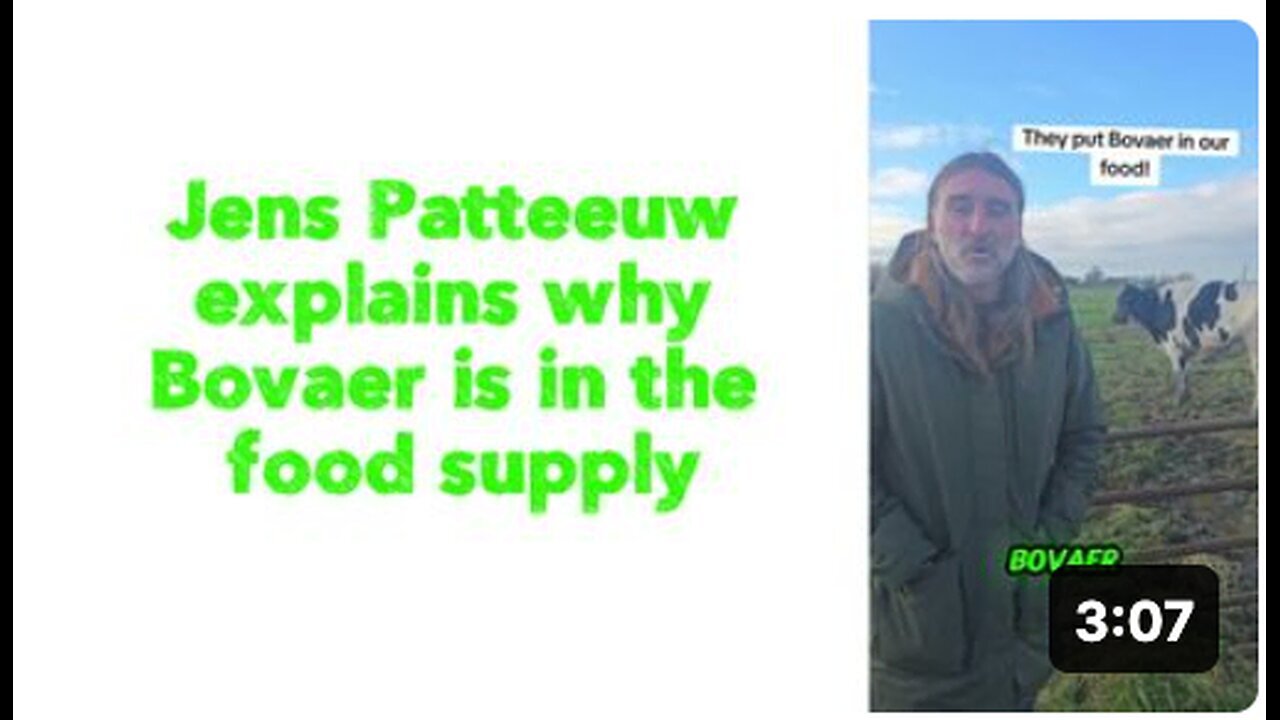 "Bovaer in the Food Supply: An Explanation by Jens Patteeuw"