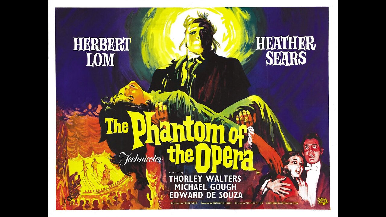 PHANTOM OF THE OPERA (1962) Herbert Lom movie trailer HAMMER