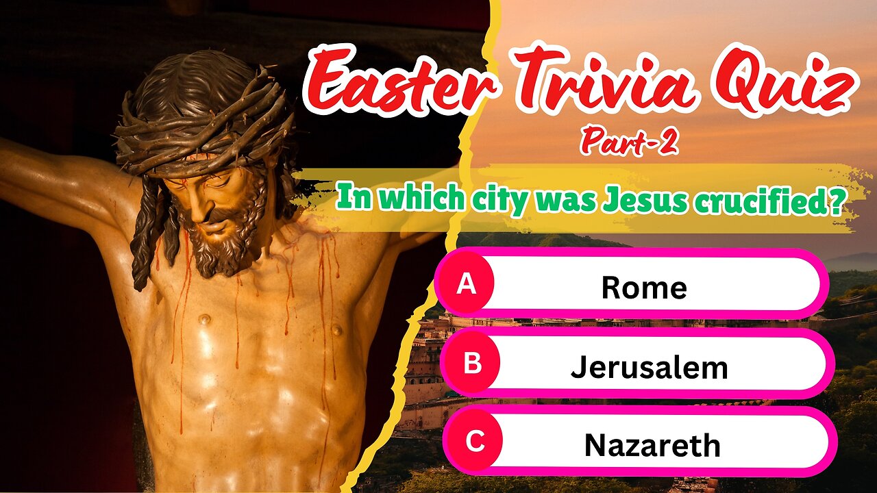 The Easter Challenge🥚🐰Easter Trivia🌼Easter Quiz| Easter Bible Trivia Game | EASTER 2025