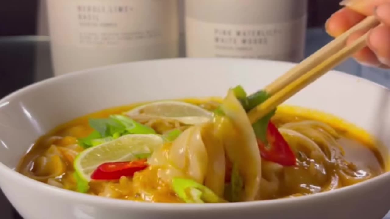 Coconut curry noodle soup