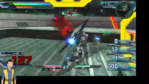 Gundam EX. VS. (RPCS3) Amuro Nu Gundam run!