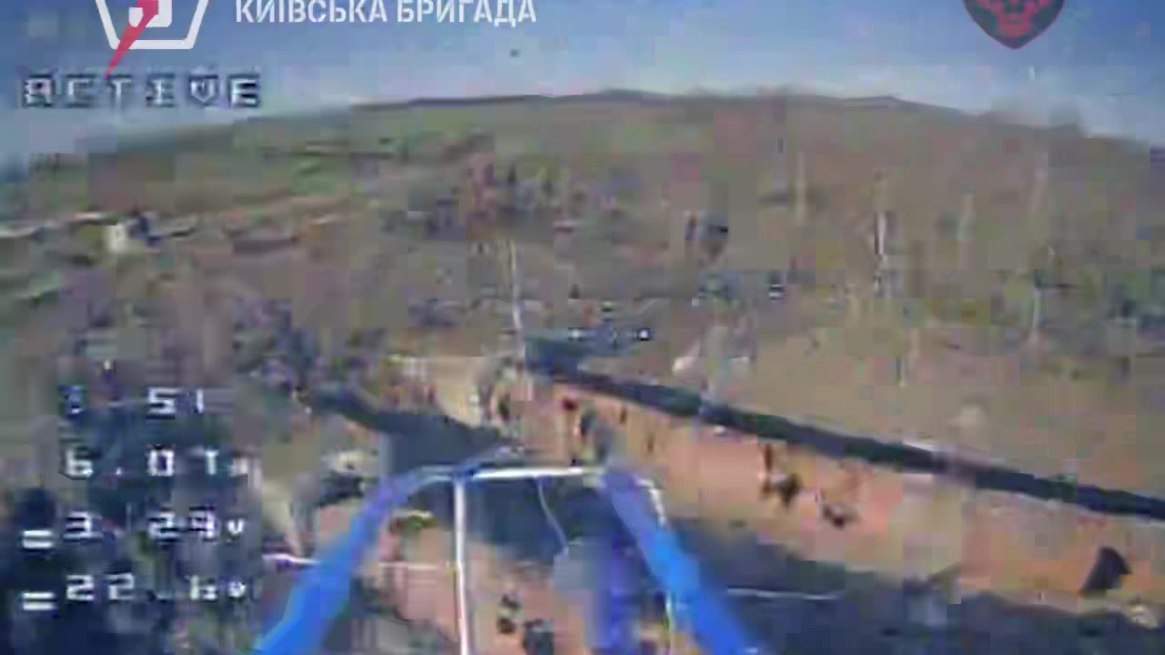 Russian Soldiers Cornered by Ukrainian Drones Near Ruins of Pipeline
