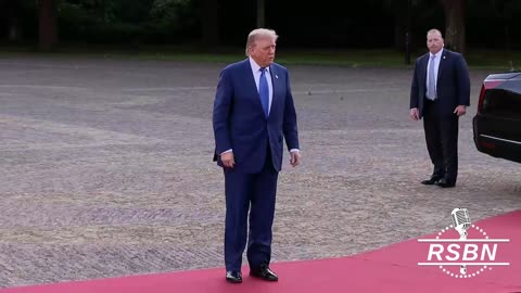 WATCH: President Trump arrives at The Hague for the NATO Summit. - 6/24/25