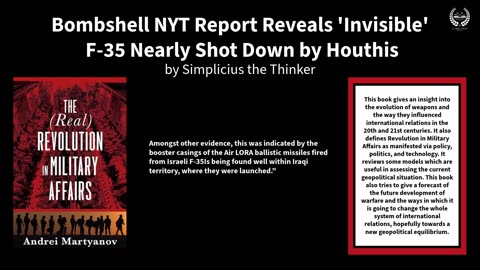 Bombshell NYT Report Reveals 'Invisible' F-35 Nearly Shot Down by Houthis