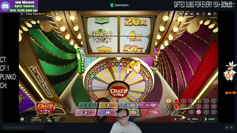 Crazy Time Extravaganza! Gifted Subs For Every Bonus Round! Live Casino Games
