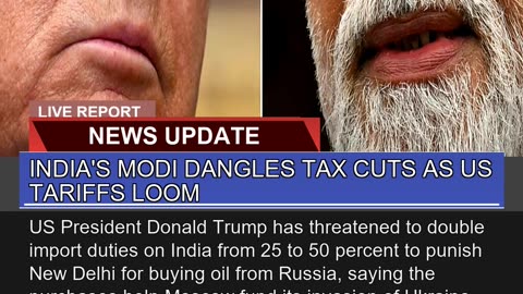 Indias Modi Dangles Tax Cuts as US Tariffs Loom
