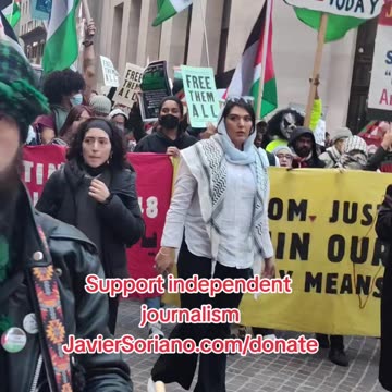 Palestinian Prisoners Day at the New York Stock Exchange.