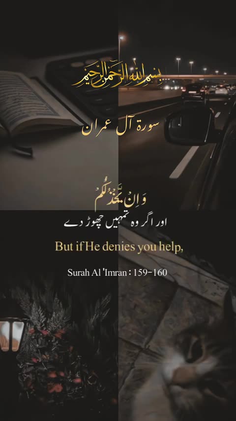 Surat Aal-e-Imran ( Verse: 159-160) #allah #muhammadﷺ #quran #ialam