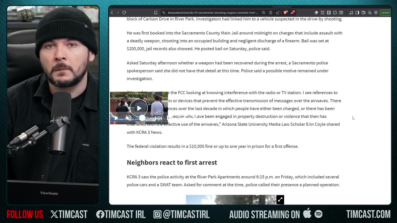 Democrat SHOT UP ABC Station Over Jimmy Kimmel Say Reports, FBI ARRESTS Him | Tim Pool