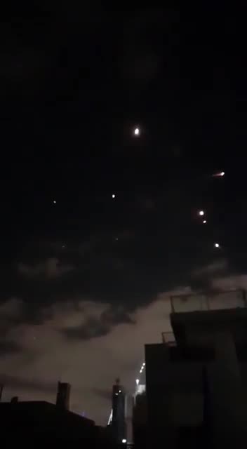 Tel Aviv. 3 impacts are confirmed so far