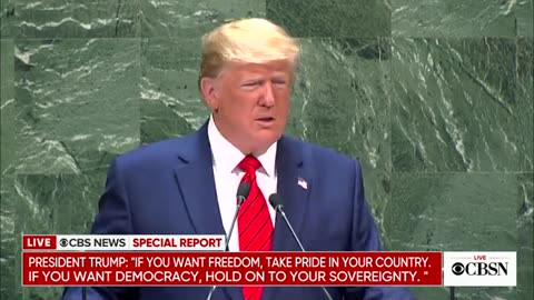 President Trump: The future does not belong to globalists