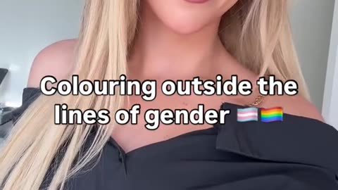 Your blonde tgirl being pretty smiling now