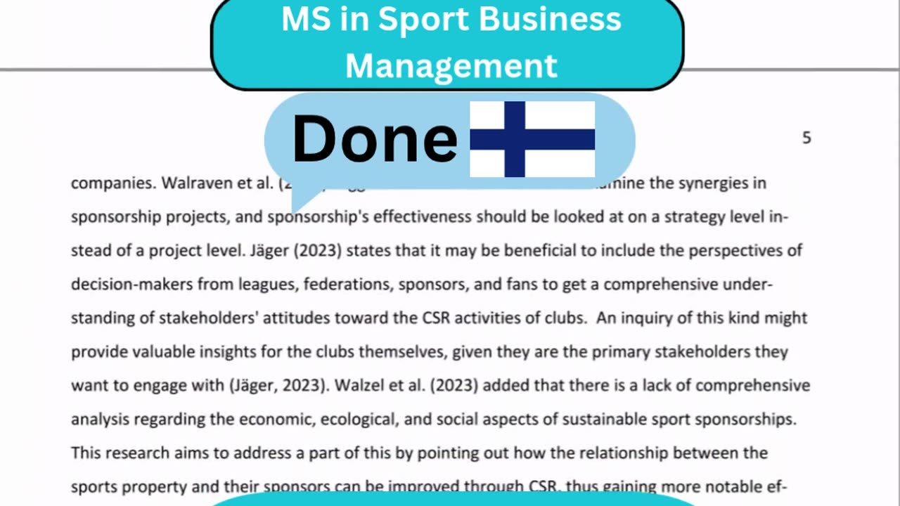 Student Work (Thesis Part 1) | JAMK MS Sport Business | Role of Fans in Sports Marketing