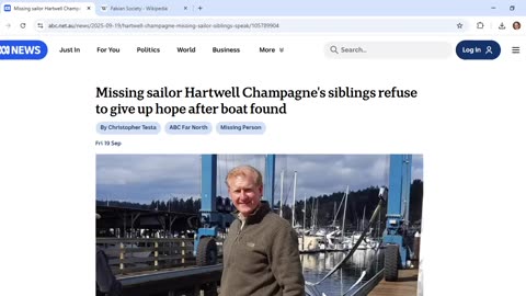 Name of missing sailor is intriguing given recurring elite drink pattern in MSM