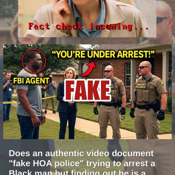 Fact Check: Video Does NOT Show 'Fake HOA Police' Trying To Arrest Black Man Who Is 'FBI Agent'