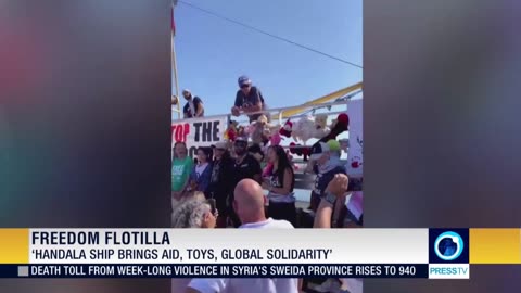 A ship carrying humanitarian activists departed from Italy’s Gallipoli port