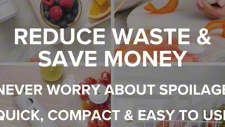 Chef Preserve Compact Vacuum Sealer for Food (Vacuum Sealer Machine + 30 Reusable Vacuum Bags)