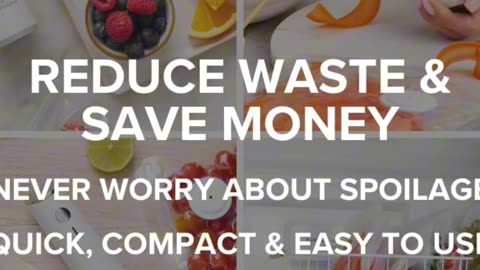 Chef Preserve Compact Vacuum Sealer for Food (Vacuum Sealer Machine + 30 Reusable Vacuum Bags)