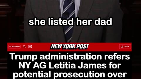 Letitia James Referred to DOJ for potential prosecution over alleged Mortgage Fraud