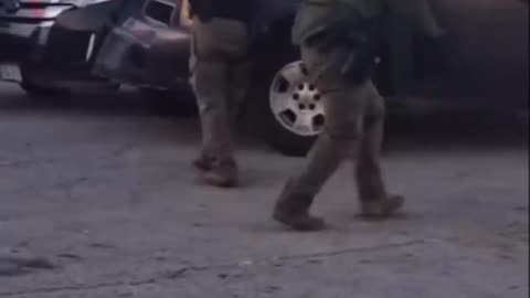 🚨 Illegal rams multiple vehicles in Chicago, ICE forced to pull their firearms.