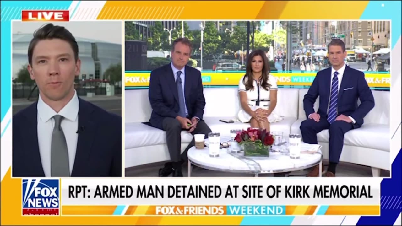Man has been taken into custody after posing as a LEO to enter the Charlie Kirk memorial site.