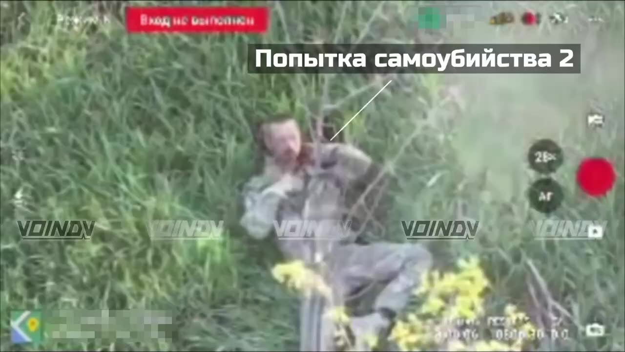 Warning! Ukrainian Tried to Stab Himself Before the Vog Got Him