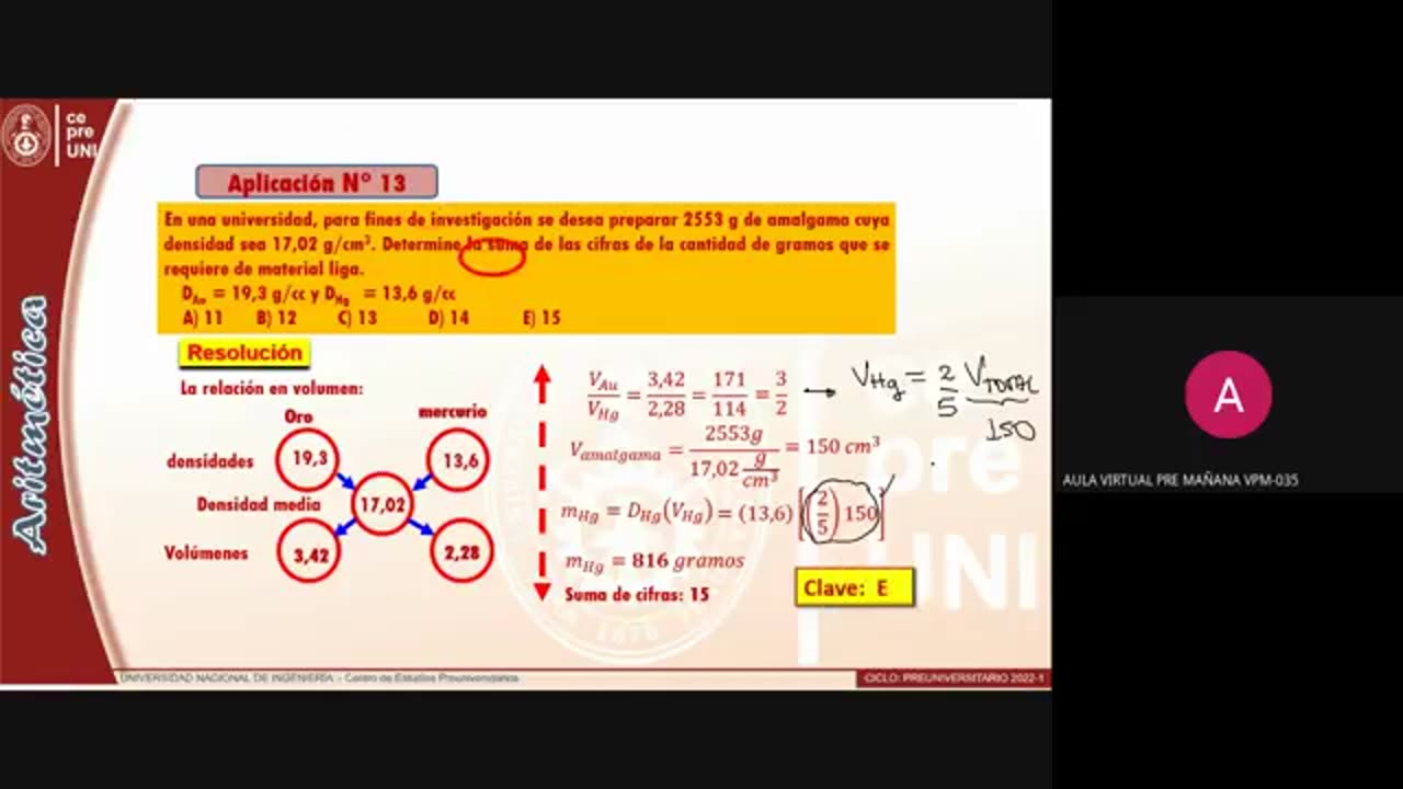 CEPRE UNI 2022 - 1 | Semana 06 | Aritmética S1
