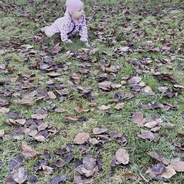 Baby Kayla Speed Crawls in the Yard