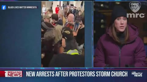 The arrest of the three participants in the Minneapolis church disruption