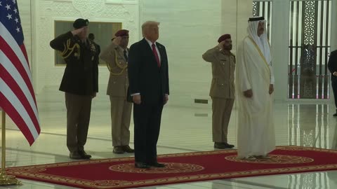 President Trump Arrives Amiri Diwan, May 14, 2025