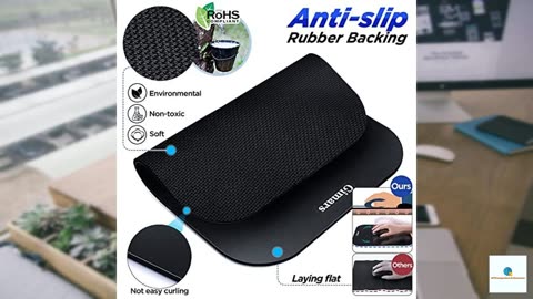 Gimars Mouse Pad with Wrist Rest, Large Smooth Superfine Fibre Memory Foam Ergonomic Mouse