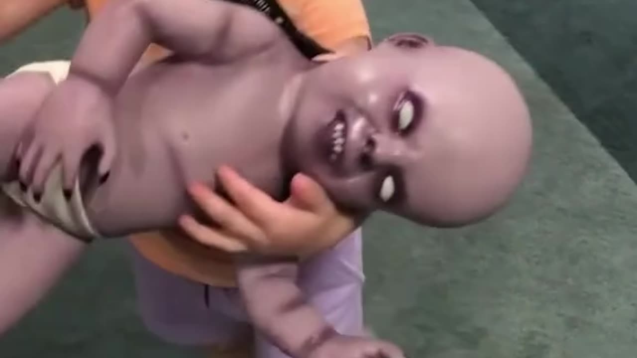 Toddler chooses the cutest doll in the whole store!