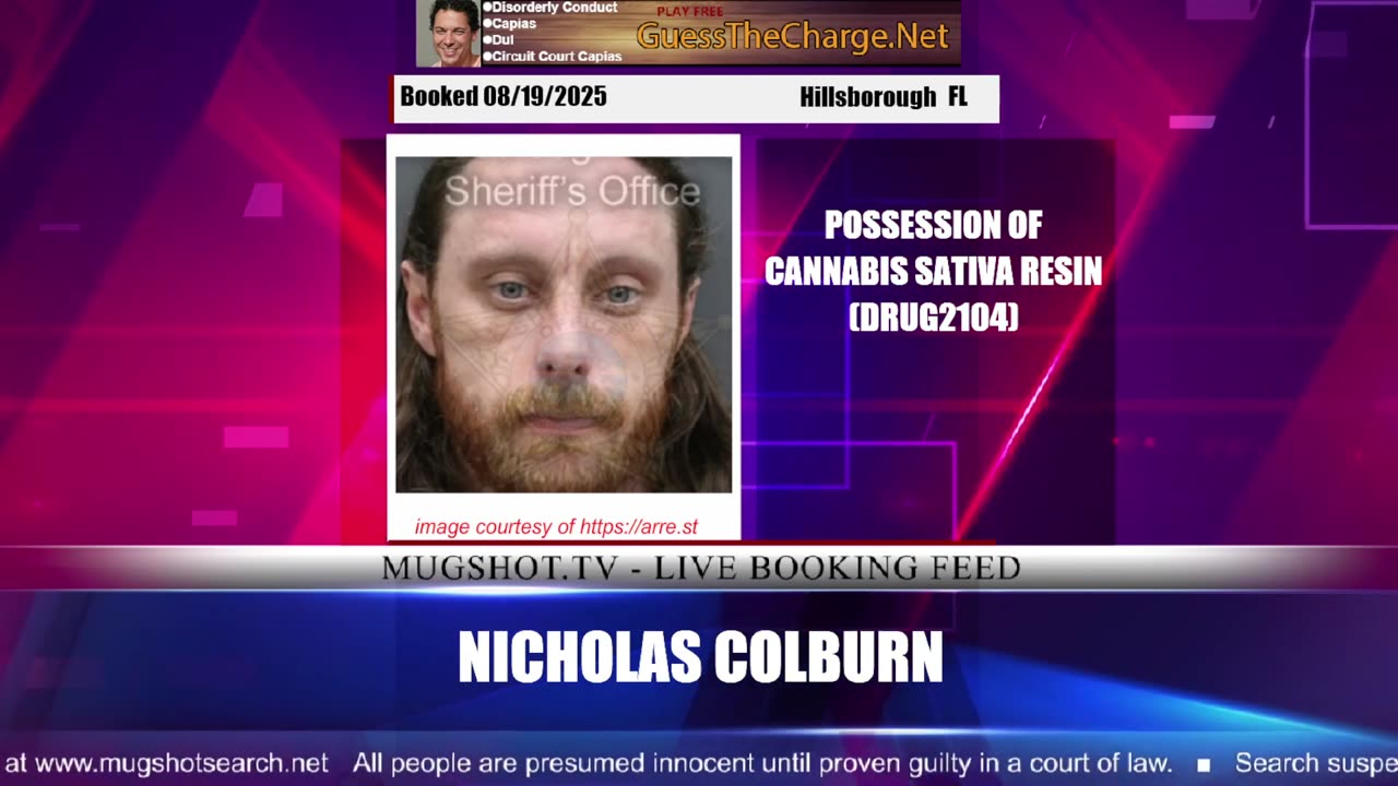 Mugshot TV - Live Arrest Booking Video Stream