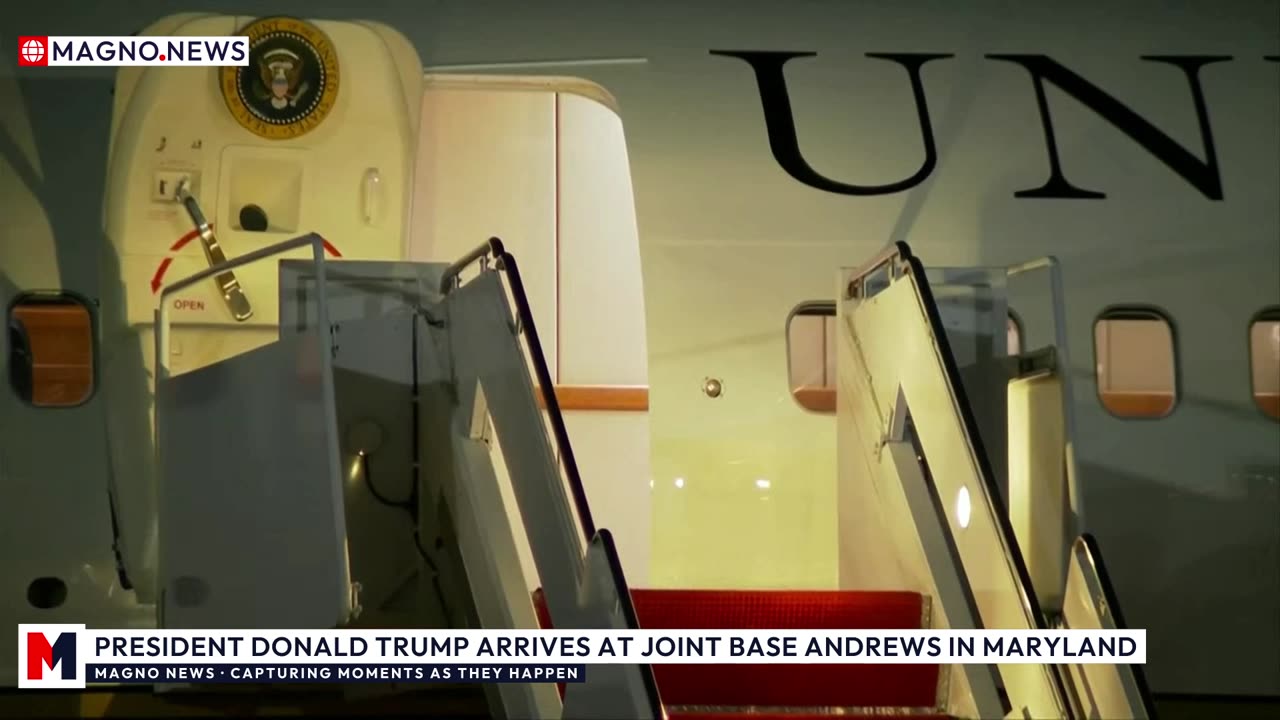 🇺🇸 President Trump Arrives at Joint Base Andrews after Weekend Break at Bedminster [LIVE]