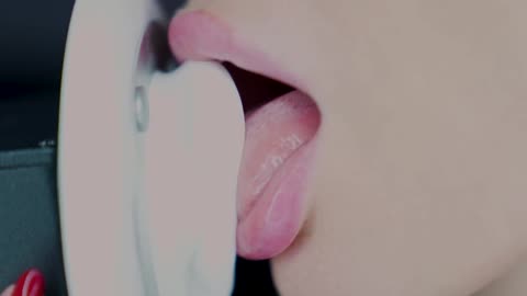 ASMR Ear licking Close up ear eating to relax and fall asleep